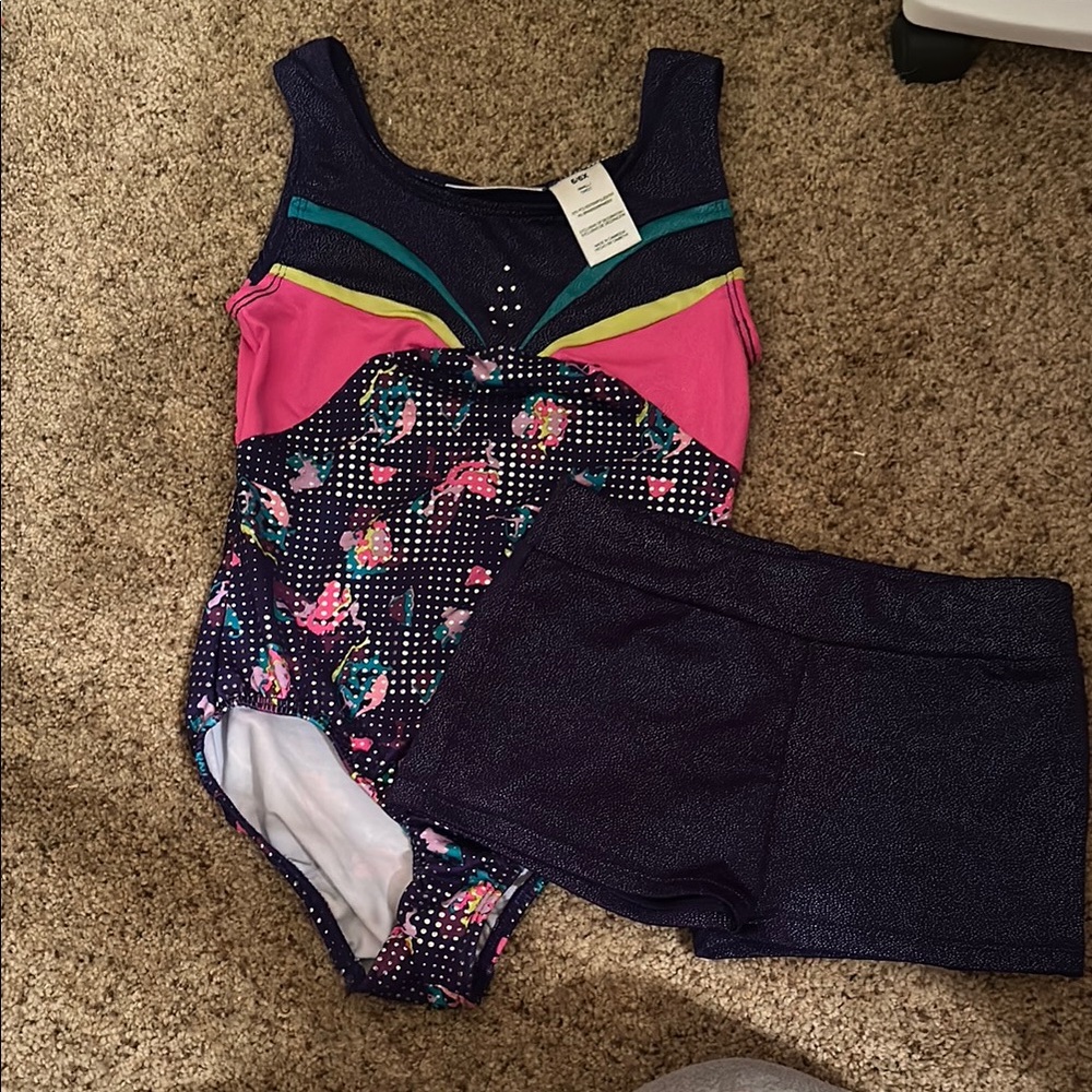 Colorful Floral Leotard